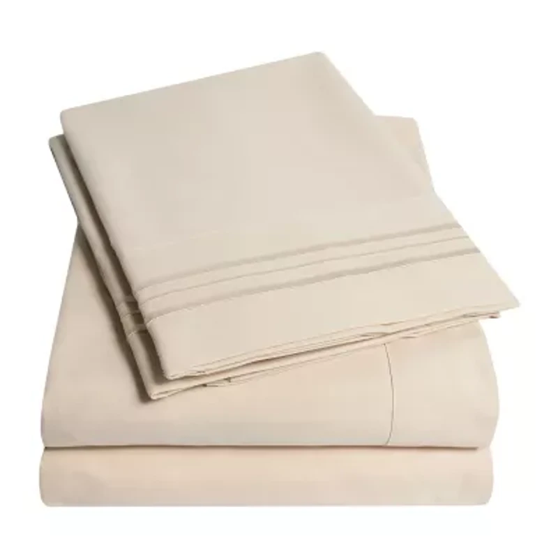 Sweet Home Collection™ 18"-24" Extra Deep Pocket, Double Brushed High End Microfiber Sheet Set