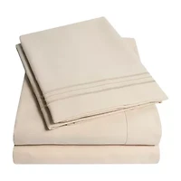 Sweet Home Collection™ 18"-24" Extra Deep Pocket, Double Brushed High End Microfiber Sheet Set