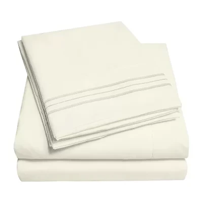 Sweet Home Collection™ 18"-24" Extra Deep Pocket, Double Brushed High End Microfiber Sheet Set