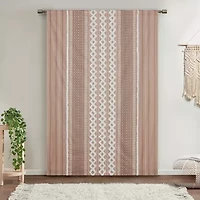 INK+IVY Imani Rod Pocket Back Tab Light-Filtering Single Curtain Panel
