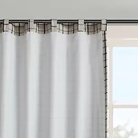 Madison Park Salford Rod Pocket Light-Filtering Single Curtain Panel