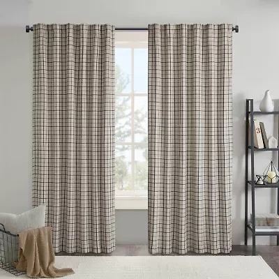 Madison Park Salford Rod Pocket Light-Filtering Single Curtain Panel