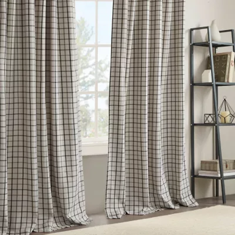 Madison Park Salford Rod Pocket Light-Filtering Single Curtain Panel