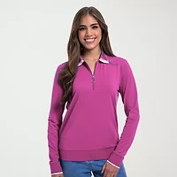 Antigua Fall 2025 Womens Mock Neck Active Quarter-Zip Pullover