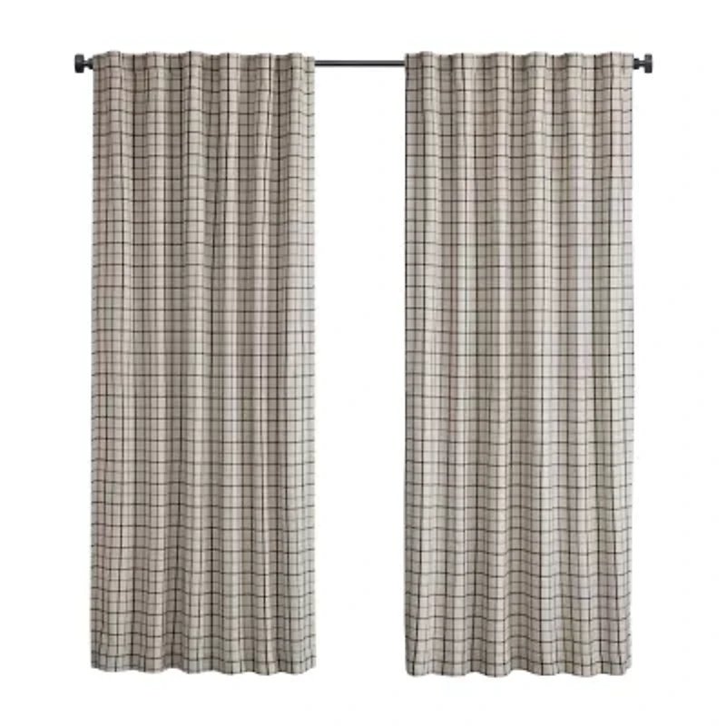 Madison Park Salford Rod Pocket Light-Filtering Single Curtain Panel
