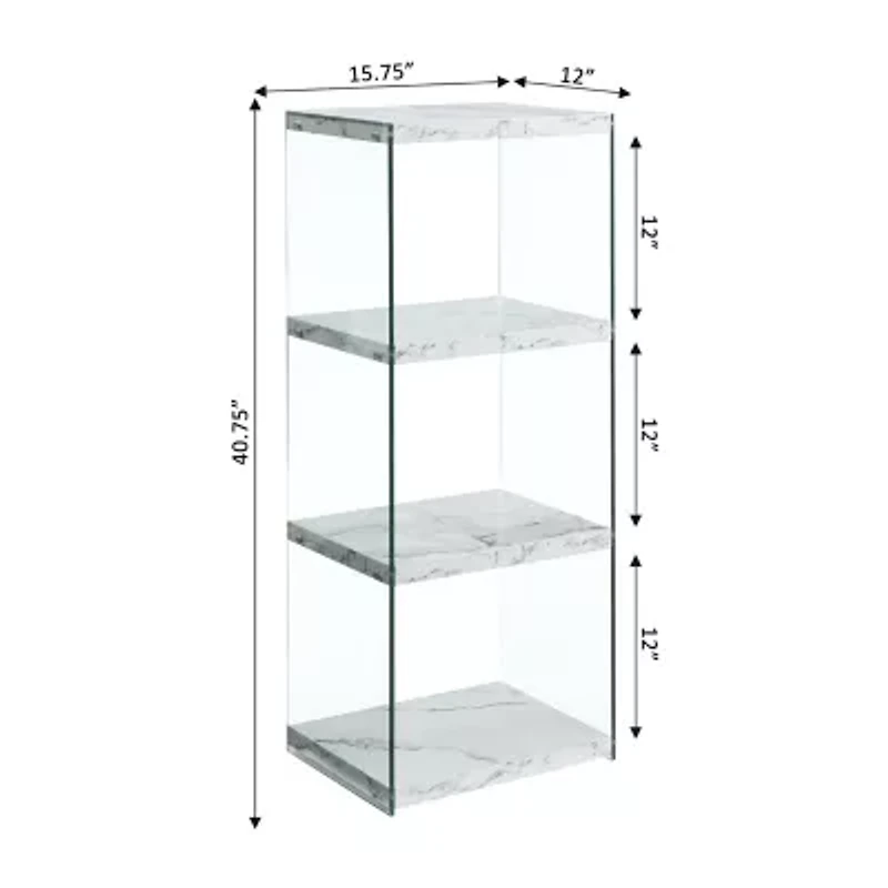Convenience Concepts Soho 4-Tier Tower Bookcase