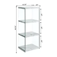 Convenience Concepts Soho 4-Tier Tower Bookcase