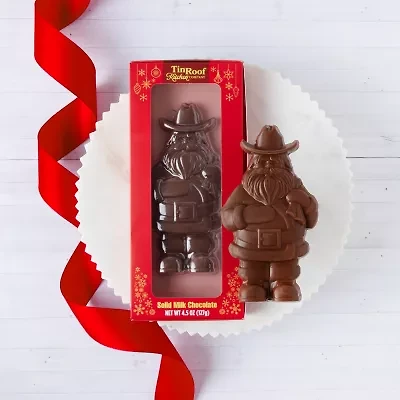 Tin Roof Kitchen Company Milk Chocolate Cowboy Santa
