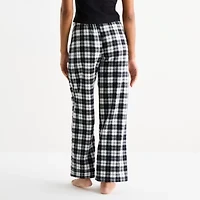 Jaclyn Black & White Buffalo Womens Fleece Matching Family Pajama Pants