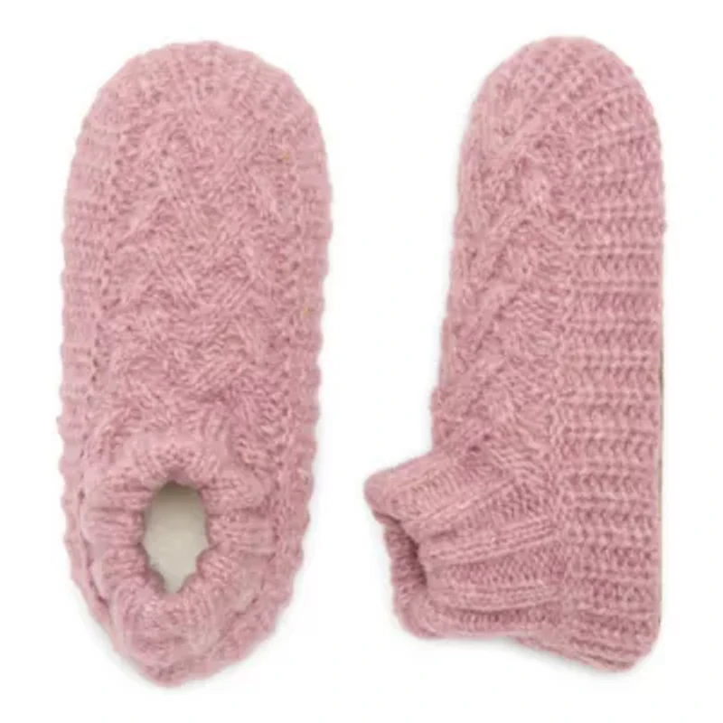 Muk Luks Sweater Knit Cuff Womens 1 Pair Slipper Socks