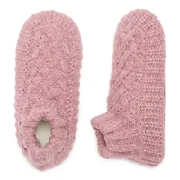 Muk Luks Sweater Knit Cuff Womens 1 Pair Slipper Socks