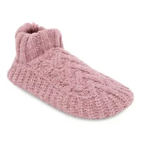 Muk Luks Sweater Knit Cuff Womens 1 Pair Slipper Socks