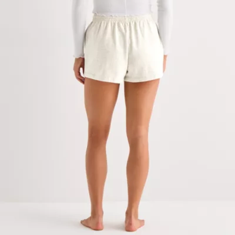 Snoopy Fleece Short Juniors Womens Pull-On