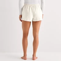Snoopy Fleece Short Juniors Womens Pull-On
