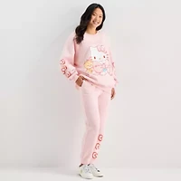 Grayson Threads, The Label Hello Kitty  Crew Sweatshirt Womens Neck Long Sleeve Juniors