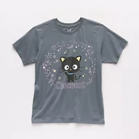 Grayson Threads, The Label Chococat Boyfriend Tee Womens Crew Neck Short Sleeve Loose Fit Hello Kitty Juniors Graphic T-Shirt