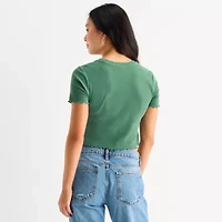 Grayson Threads, The Label No Leftovers Club Baby Tee Womens Juniors Crew Neck Short Sleeve Fitted Graphic T-Shirt