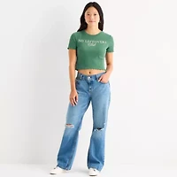 Grayson Threads, The Label No Leftovers Club Baby Tee Womens Crew Neck Short Sleeve Fitted Juniors Graphic T-Shirt