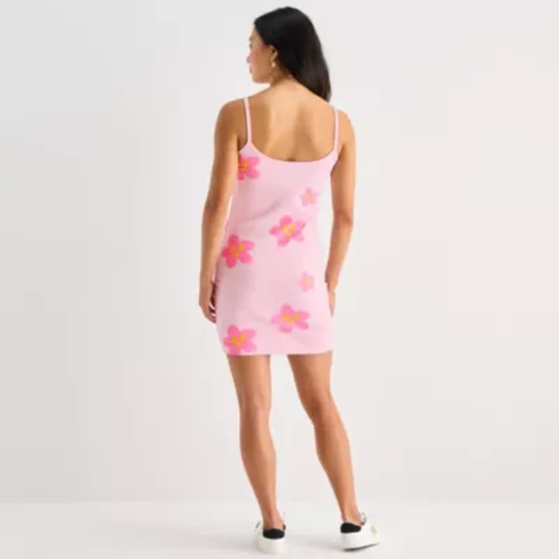 Womens Sleeveless Hello Kitty Juniors Bodycon Dress