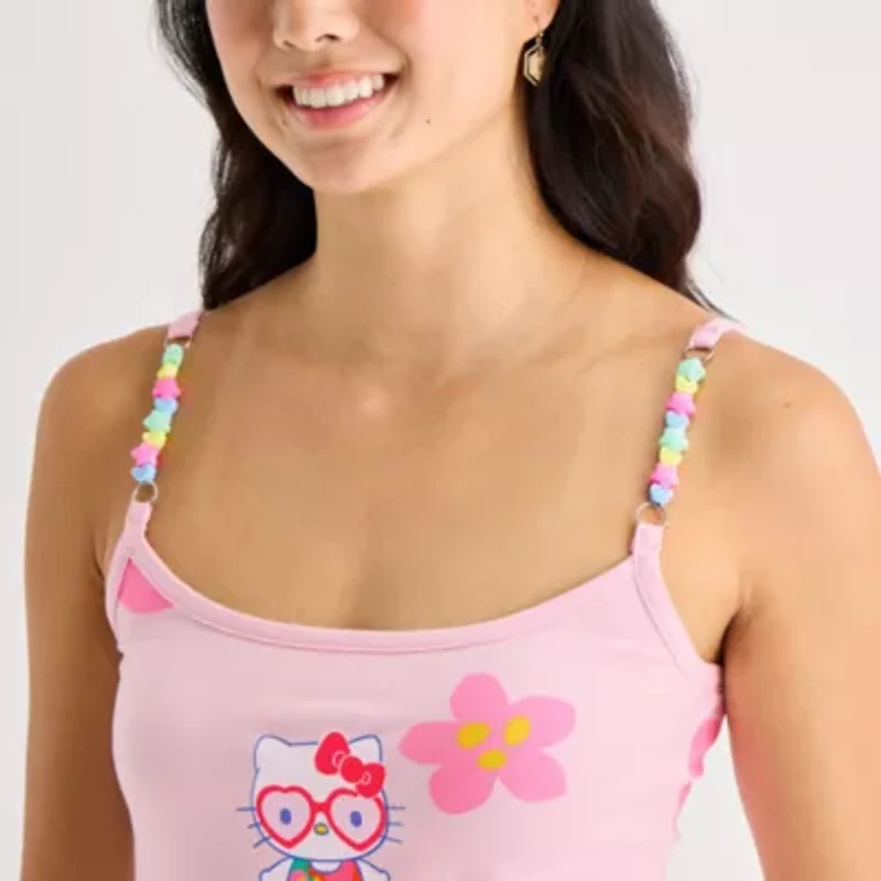 Womens Sleeveless Hello Kitty Juniors Bodycon Dress