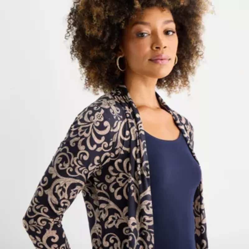 Connected Apparel Womens Paisley Jacket Dress