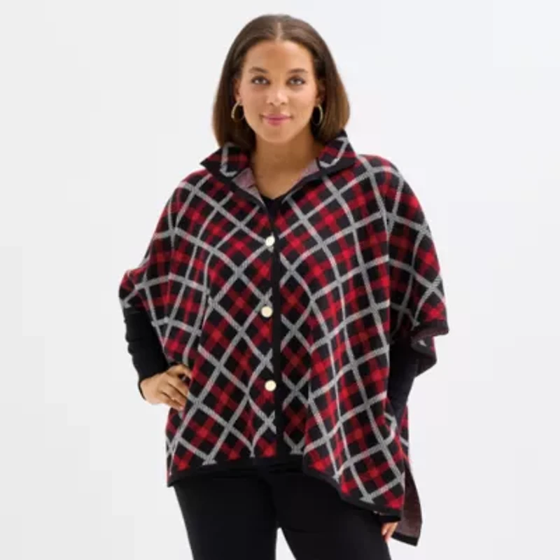 Black Label by Evan-Picone Womens 3/4 Sleeve Button Cardigan