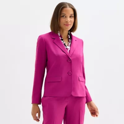 Black Label by Evan-Picone Womens Classic Fit Suit Jacket