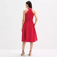 Melonie T Womens Sleeveless Fit + Flare Dress