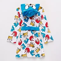 Boys Fleece Long Sleeve Knee Length Sonic the Hedgehog Robe