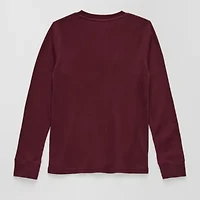 Thereabouts Little & Big Kid Boys Henley Neck Long Sleeve Regular Fit Thermal Top