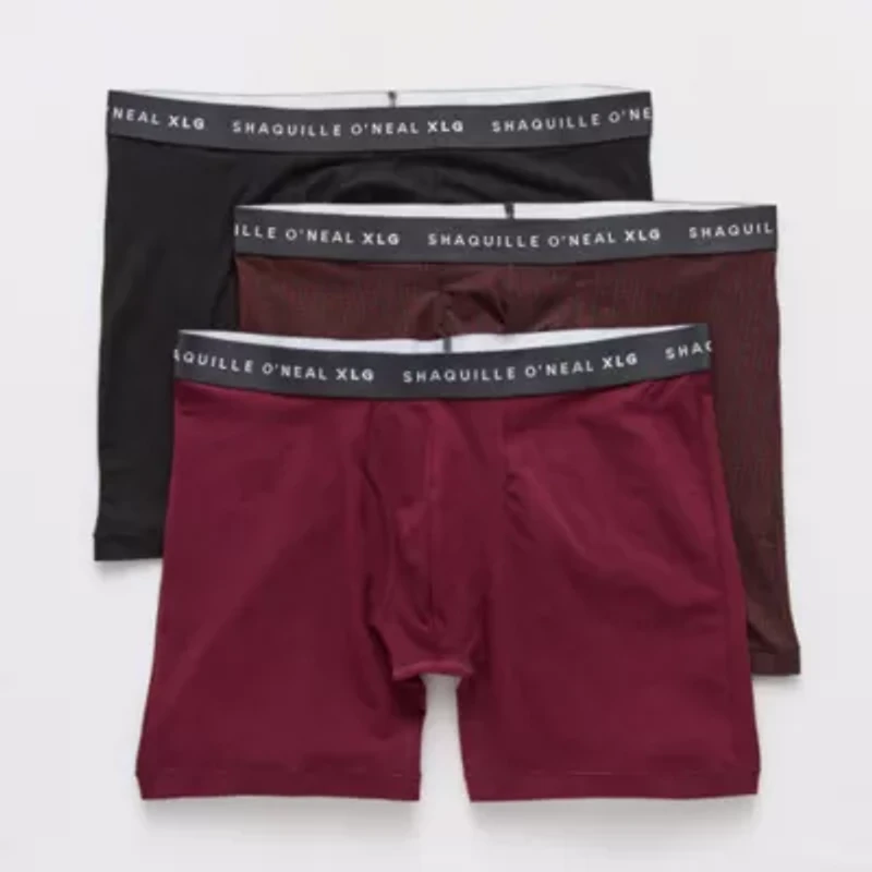 Shaquille O'Neal XLG™ Activated Cooling Mens Big and Tall 3 Pack Boxer Briefs 358820