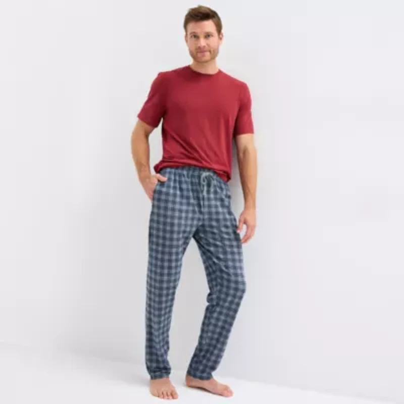 Stafford Mens Crew Neck Short Sleeve Pajama Top