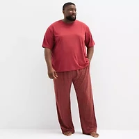 Stafford Mens Crew Neck Short Sleeve Pajama Top