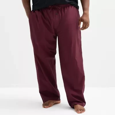 St. John's Bay Mens Big and Tall Poplin Pajama Pants