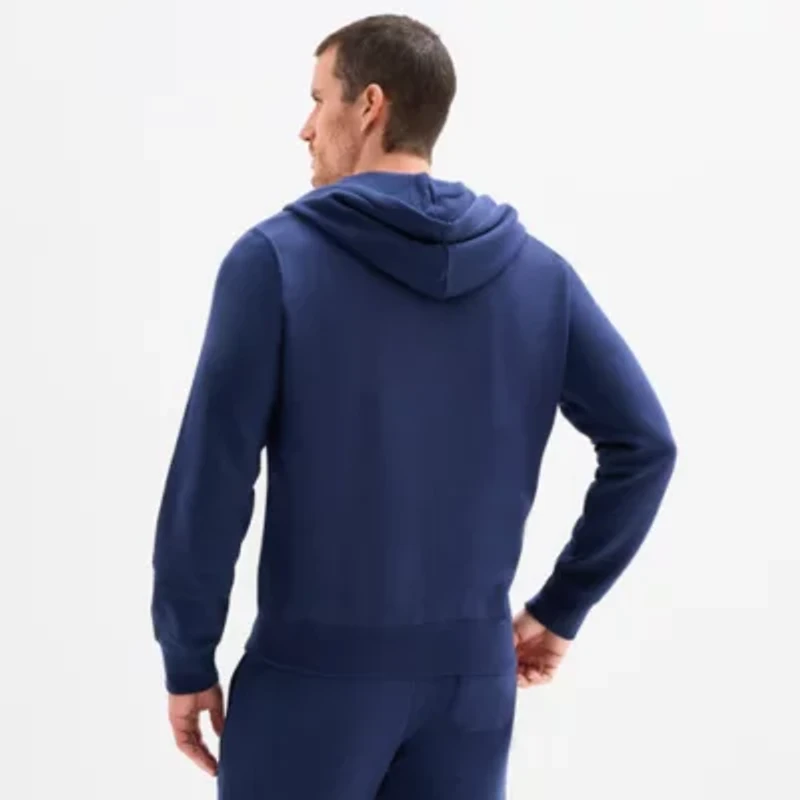 U.S. Polo Assn. Fleece Mens Long Sleeve Embroidered Zipper Hoodie