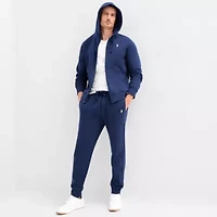 U.S. Polo Assn. Fleece Mens Long Sleeve Embroidered Zipper Hoodie