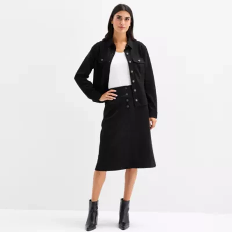 Frye and Co. Womens Midi Pencil Skirt