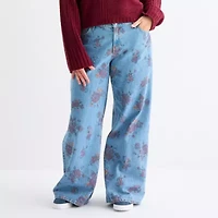 Arizona Womens Juniors Plus Low Rise Baggy Fit Jean