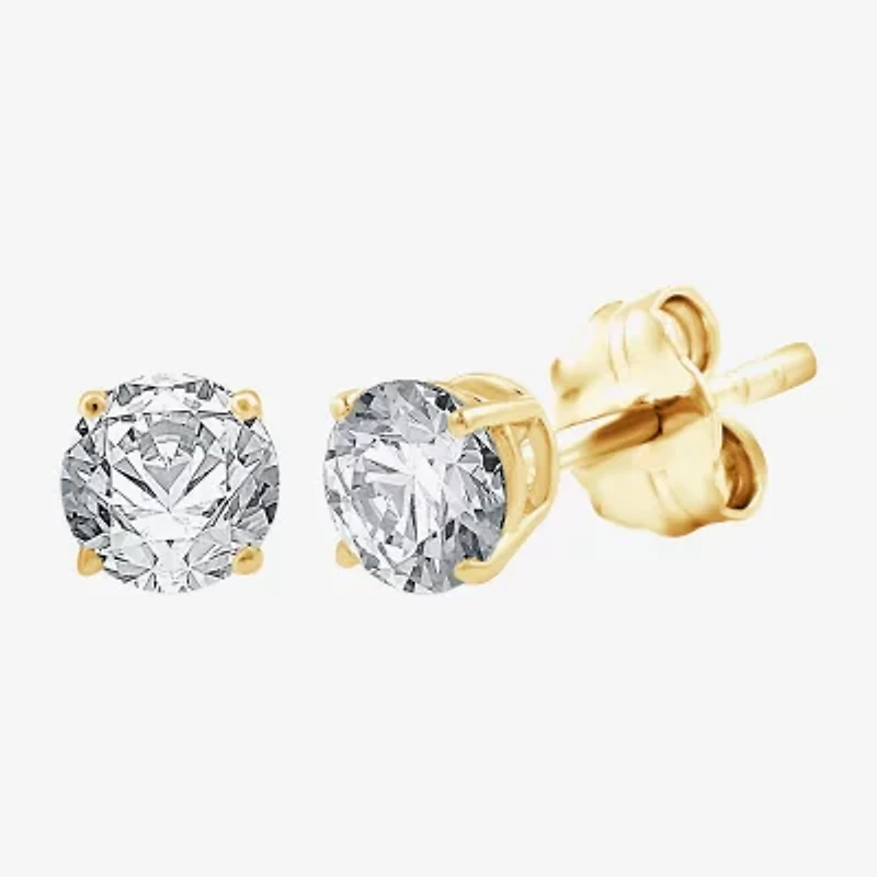 G, Si1-Si2 Womens 2 CT. Lab Grown White Diamond 14K Gold Over Silver 2-pc. Jewelry Set