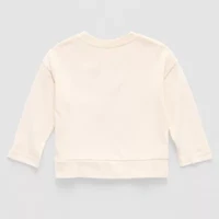 Okie Dokie Baby Boys Round Neck Long Sleeve Regular Fit Graphic T-Shirt