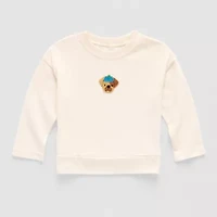 Okie Dokie Baby Boys Round Neck Long Sleeve Regular Fit Graphic T-Shirt
