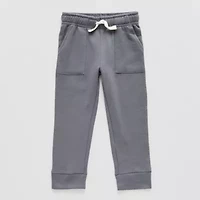 Okie Dokie Toddler & Little Boys Cuffed Regular Fit Fleece Jogger Pant