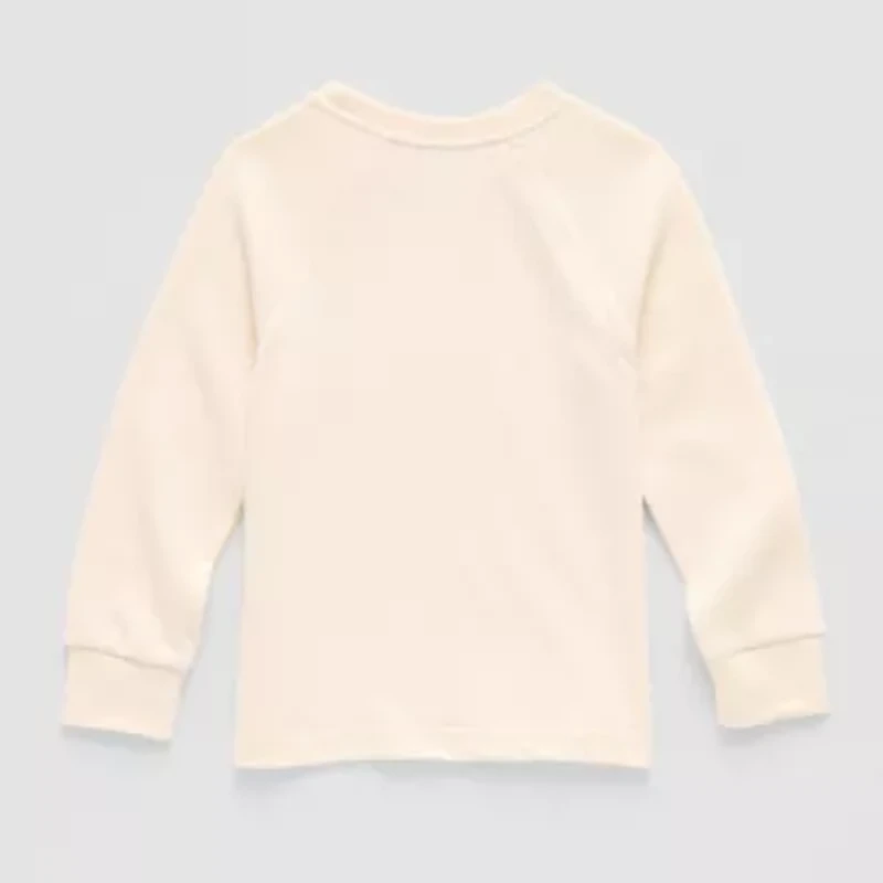 Okie Dokie Toddler & Little Boys Round Neck Waffle Long Sleeve T-Shirt