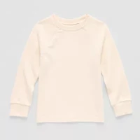 Okie Dokie Toddler & Little Boys Round Neck Waffle Long Sleeve T-Shirt