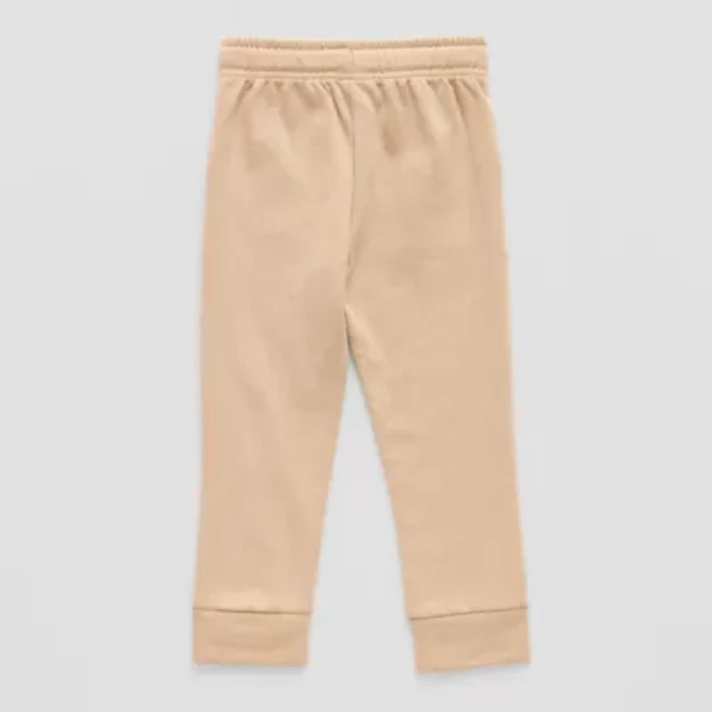 Okie Dokie Toddler & Little Boys Cuffed Regular Fit Fleece Jogger Pant