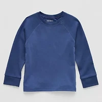Okie Dokie Toddler & Little Boys Round Neck Waffle Long Sleeve T-Shirt