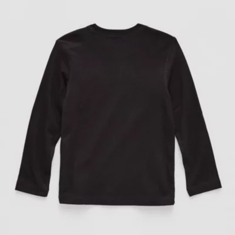 Okie Dokie Toddler Boys Round Neck Long Sleeve T-Shirt