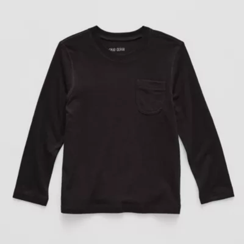 Okie Dokie Toddler Boys Round Neck Long Sleeve T-Shirt