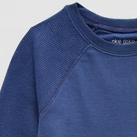 Okie Dokie Toddler Boys Hidden Access Opening Adaptive Crew Neck 3/4 Sleeve Bodysuit