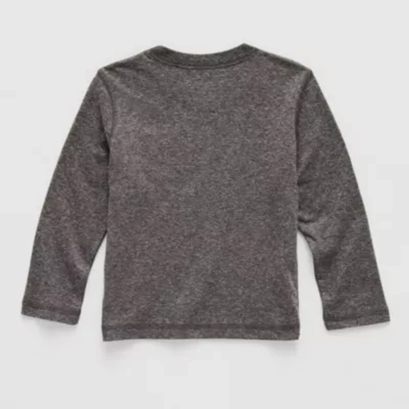Okie Dokie Toddler Boys Crew Neck Long Sleeve T-Shirt